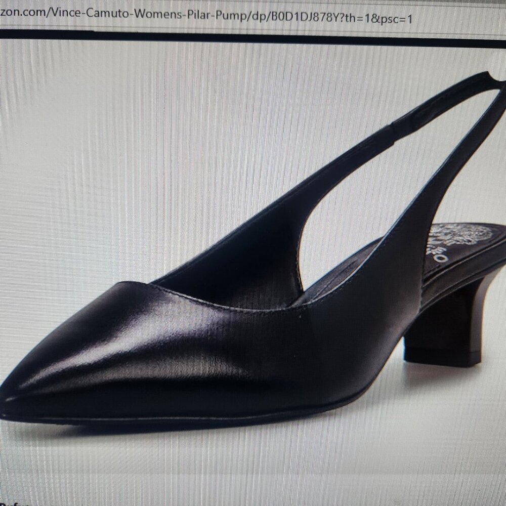 Vince Camuto Pilar Pumps. Black Leather. NIB. Size 9.5 - Picture 2 of 11